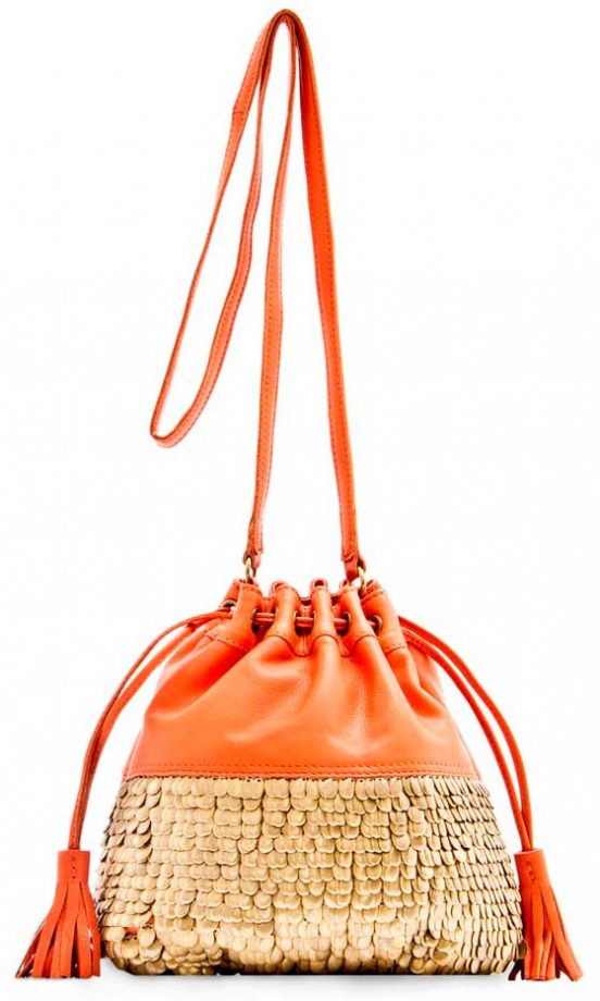 Mango Studded Leather Bag, £84.99