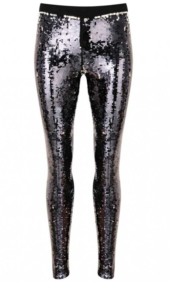 Miss Selfridge, AW12, Black Sequin Leggings