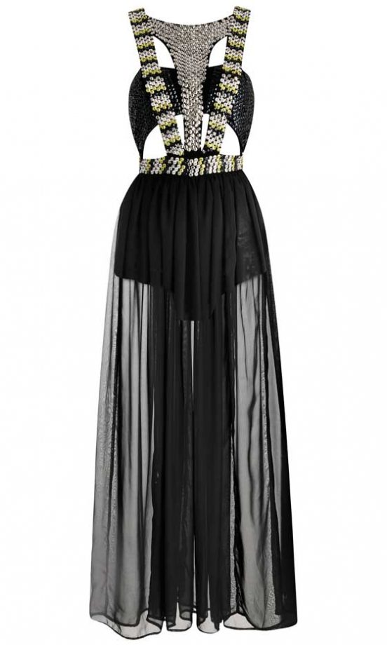Miss Selfridge, AW12, Floor Length Cut Out Dress