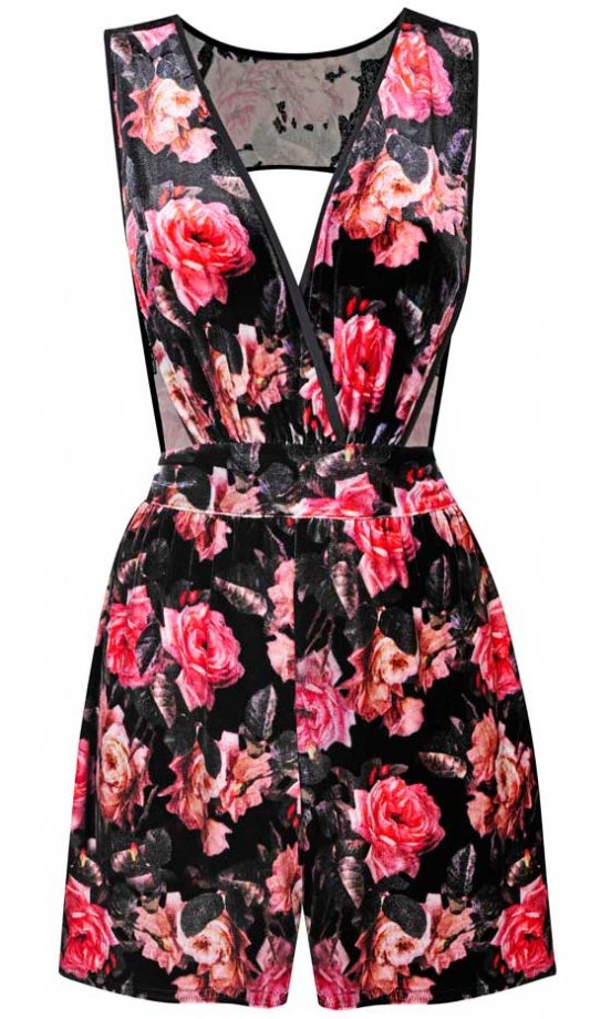 Miss Selfridge, AW12, Floral Playsuit