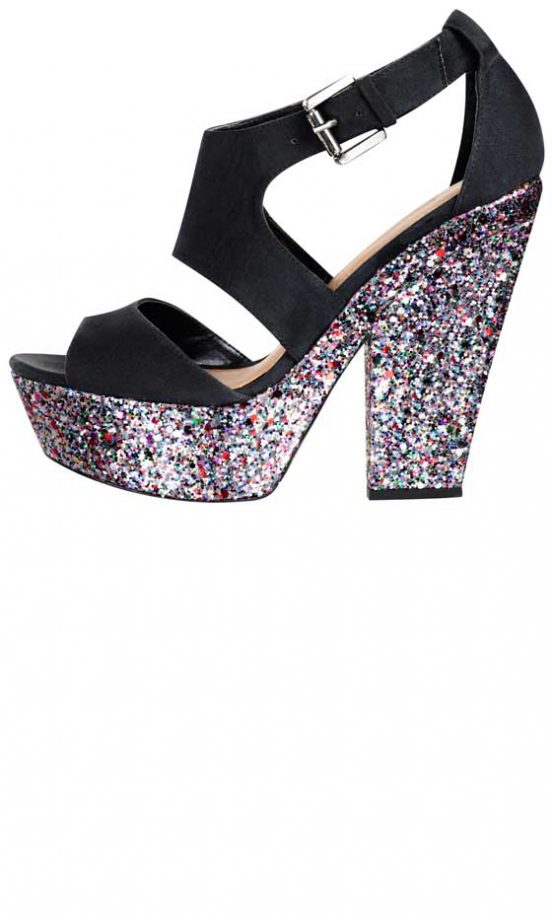 Miss Selfridge, AW12, Glitter Heeled Platforms, £65