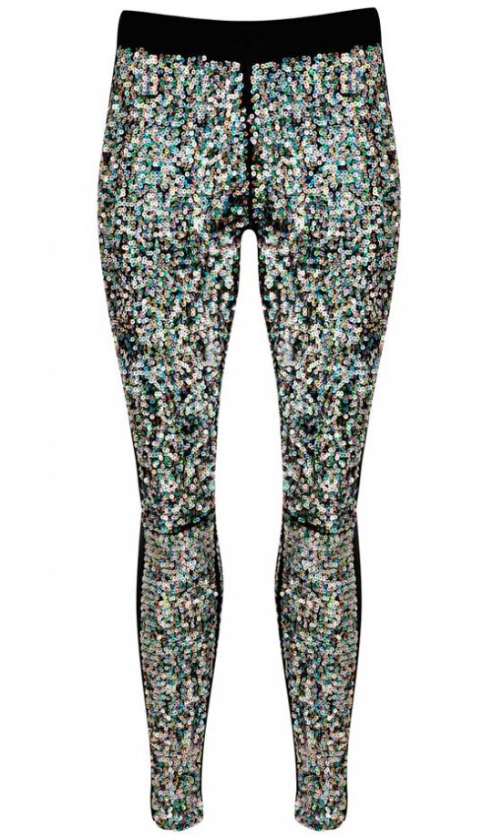 Miss Selfridge, AW12, Multi Coloured Sequined Leggings