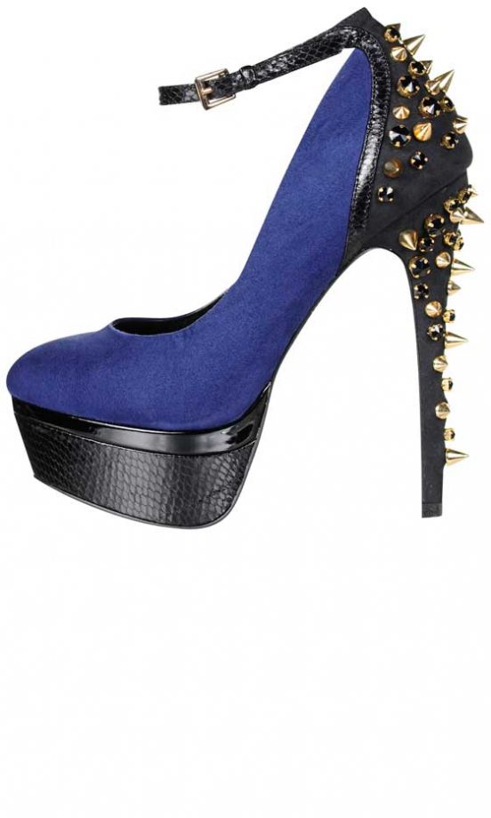 Miss Selfridge, AW12, Navy Blue Studded
