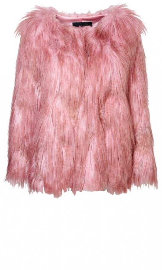 Miss Selfridge, AW12, Pink Faux Fur Coat, £85