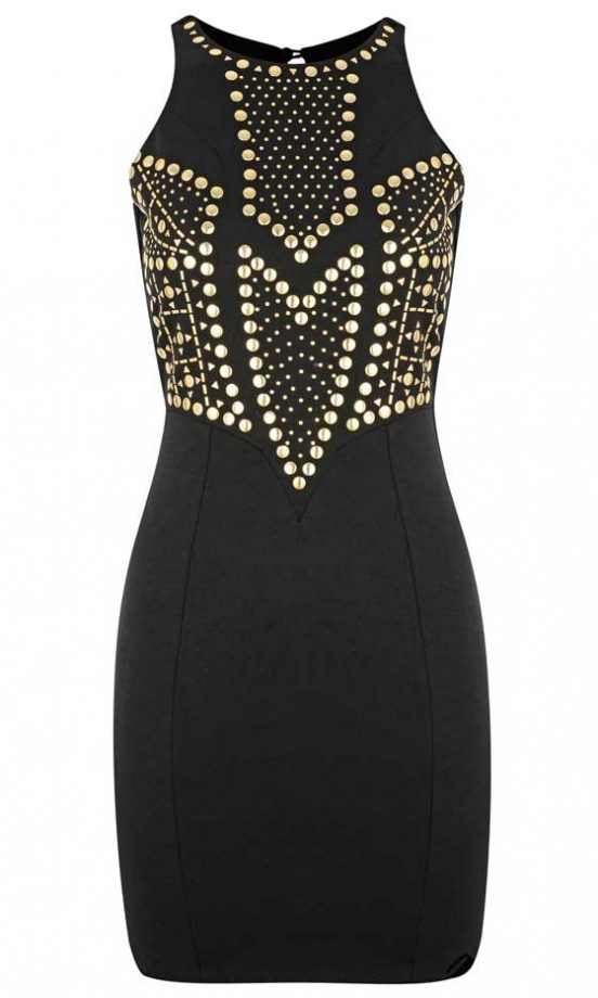 Miss Selfridge, AW12, Studded Bodycon Dress, £45