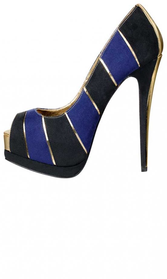 Miss Selfridge, AW12, Suede Multi Coloured Platforms, £55