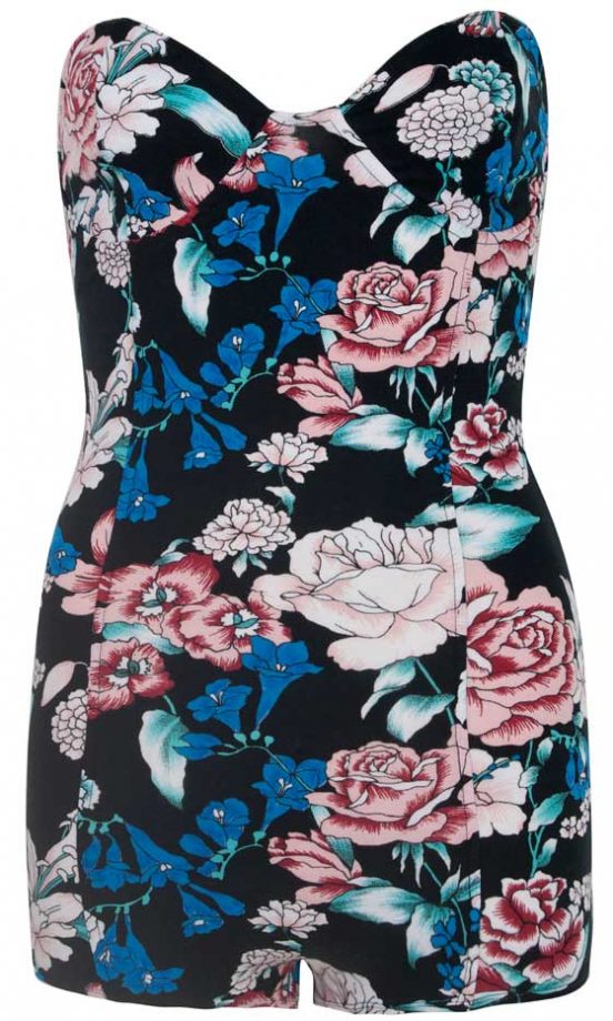 Motel Rocks Rose Print Body, £25