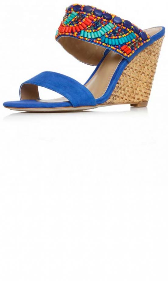 Nine West At Kurt Geiger Embroidered Wedges, £125
