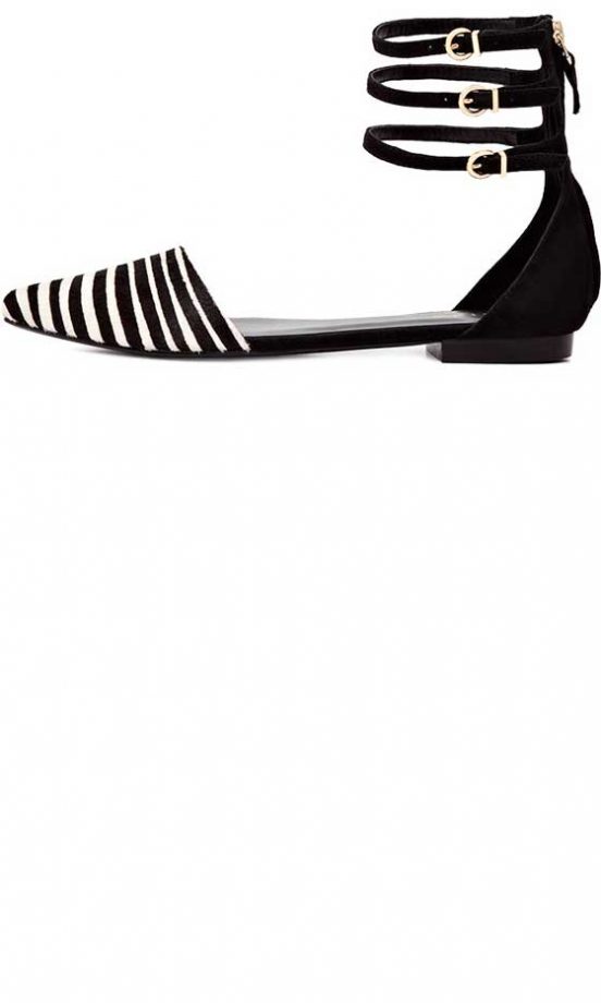 Reiss Zebra Ballet Flats, £135