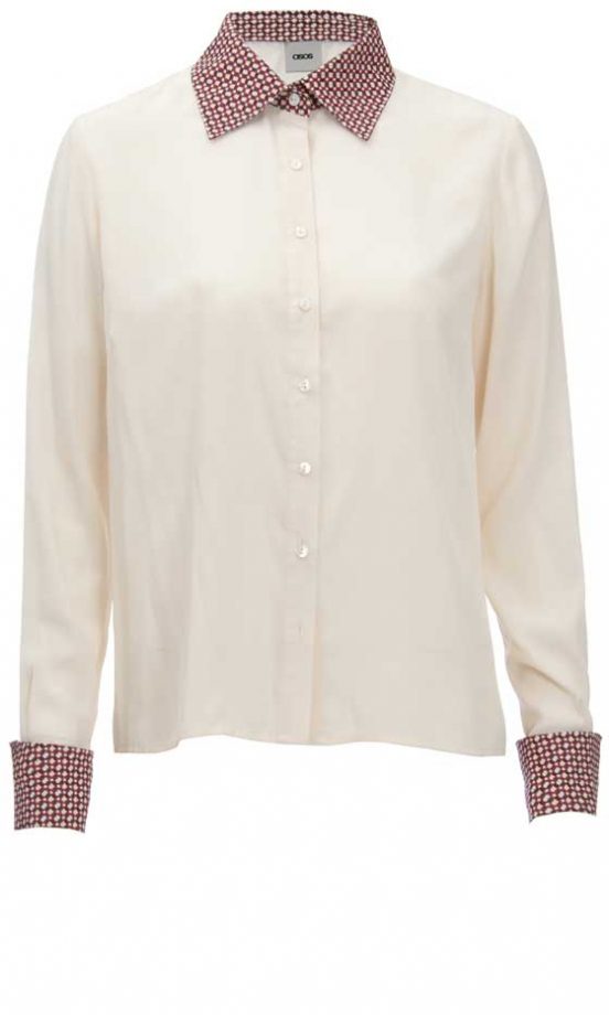 ASOS AW12 Shirt With Printed Collar, £30