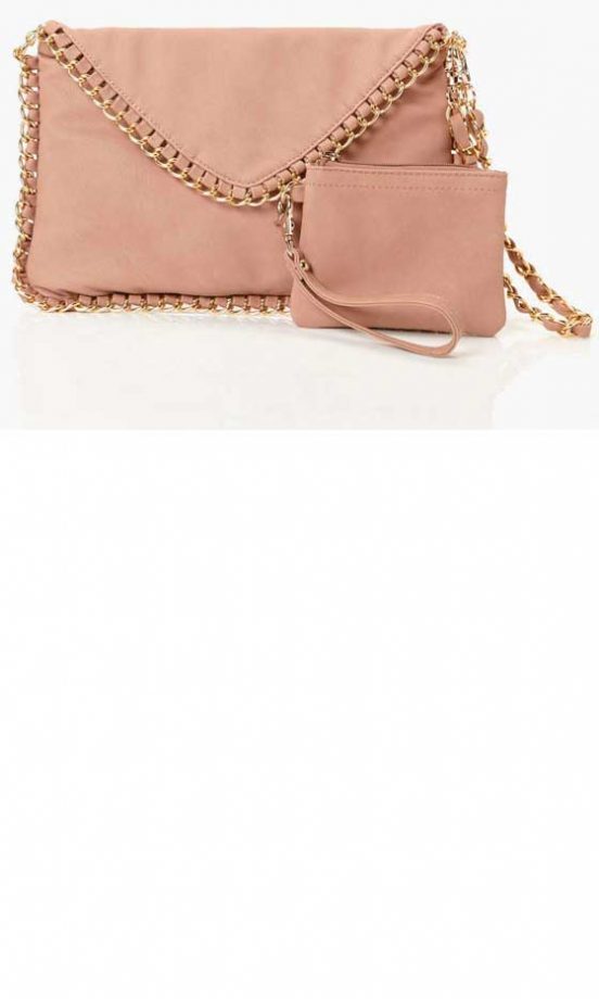 Stylist Pick Chain Clutch And Purse Set, £25