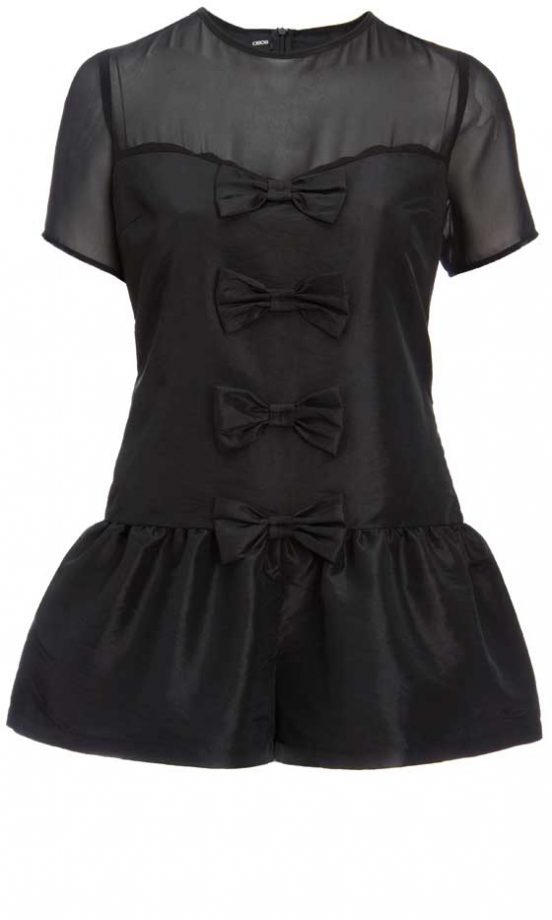 ASOS AW12 Tafetta Bow Playsuit, £45