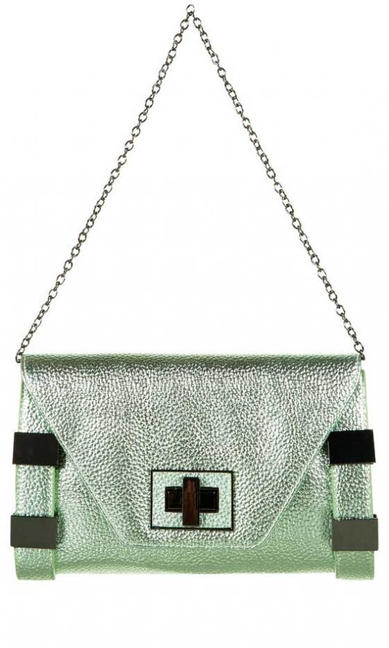 Topshop Metal Bar Insert Clutch Bag, £35