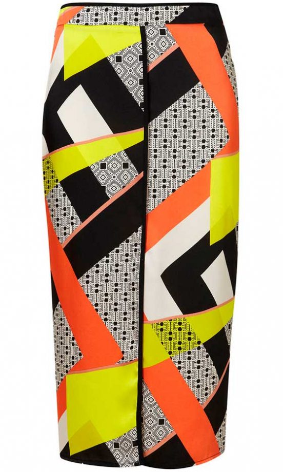 Topshop Mixed Print Skirt, £40