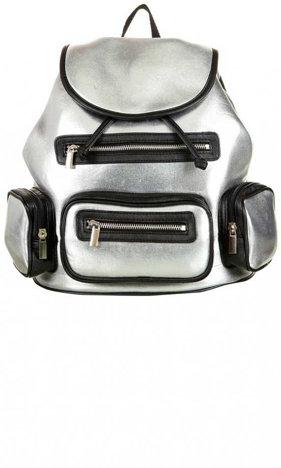 Topshop Silver Backpack, £28