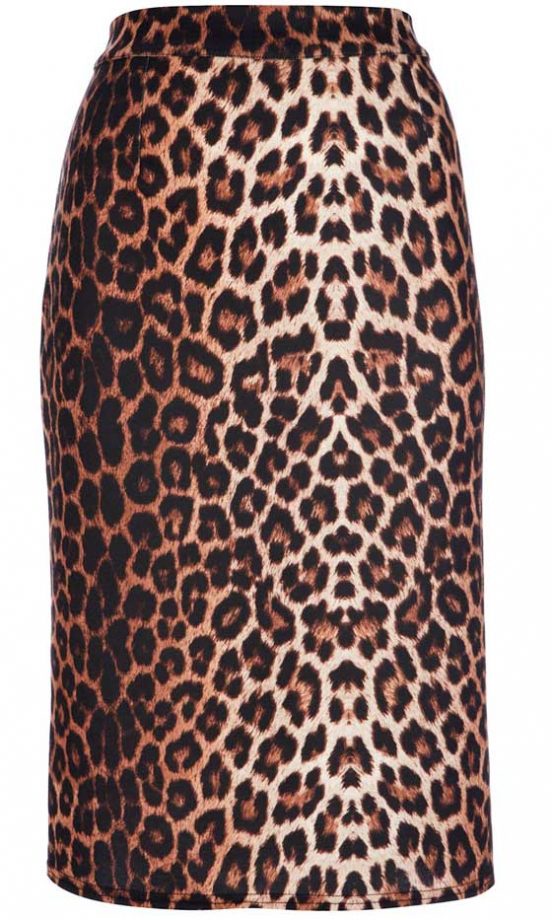 Wallis Leopard Print Skirt, £30