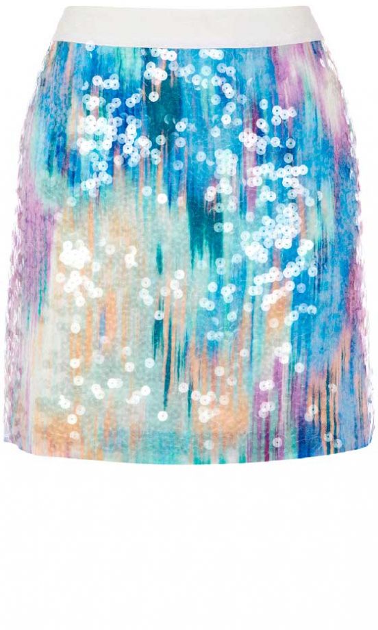 Warehouse Sequin Mini Skirt, £50