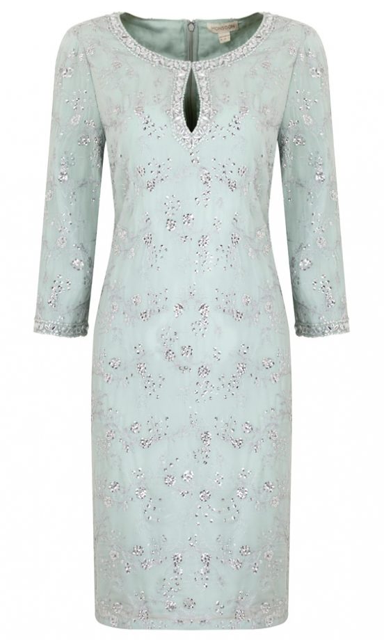 Monsoon Long-Sleeved Embellished Dress, £139