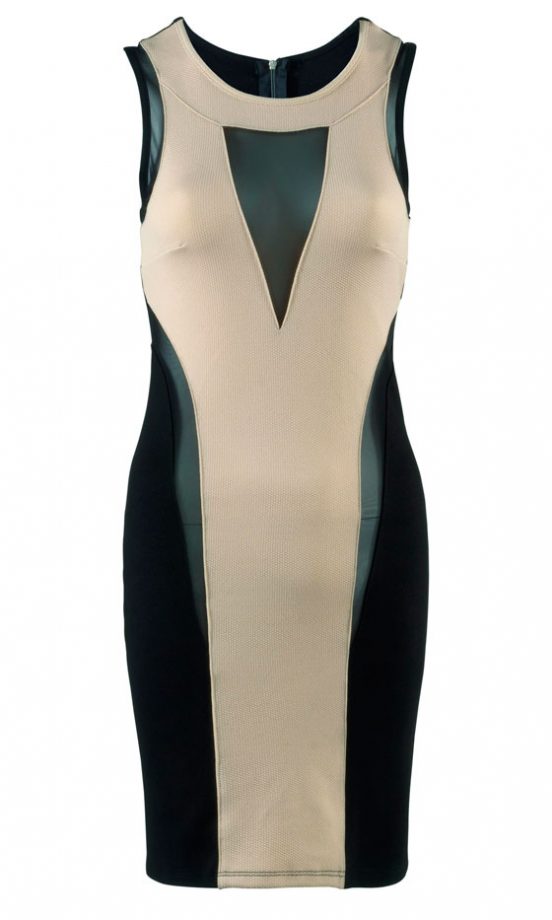 Matalan AW12 Sheer Panelled Bodycon Dress, £20