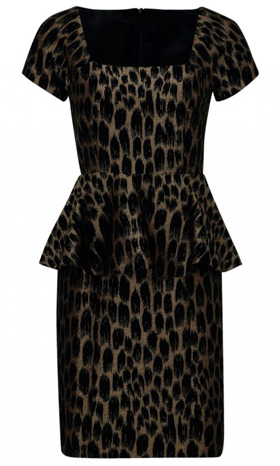 Matalan AW12 Leopard Print Peplum Dress, £28