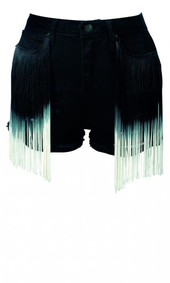Matalan AW12 Black Denim Frayed Shorts, £18
