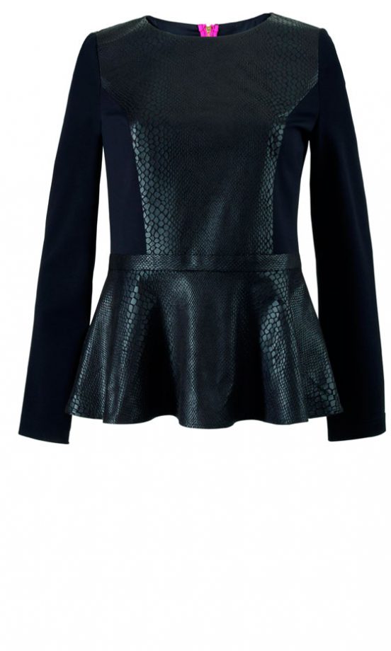 Matalan AW12 Textured Peplum Top, £22
