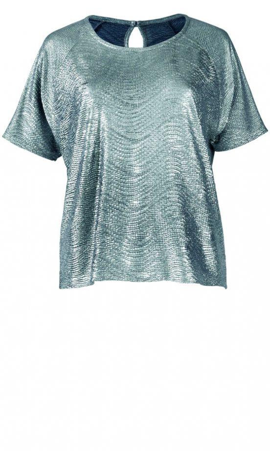 Matalan AW12 Silver Metallic Top, £10