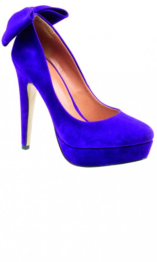 Matalan AW12 Blue Bow Heels, £18