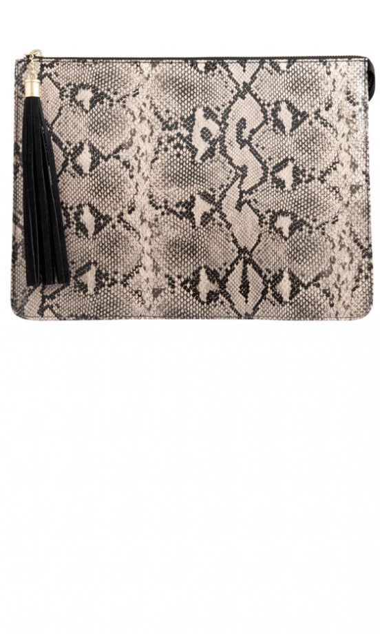 Matalan AW12 Snake Print clutch, £8