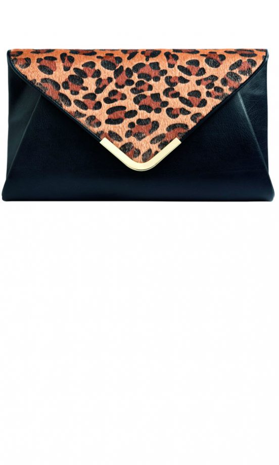 Matalan AW12 Leopard Print Envelope Clutch, £8