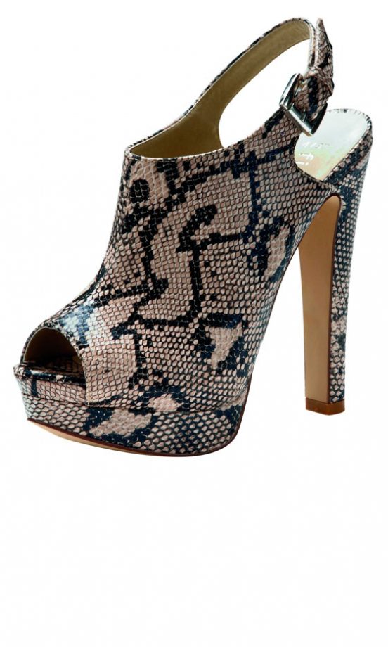 Matalan AW12 Open Toe Snake Print Heels, £18
