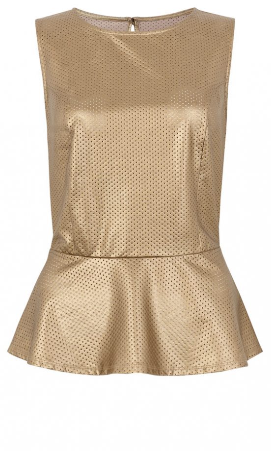 Primark AW12 Metallic Peplum Top