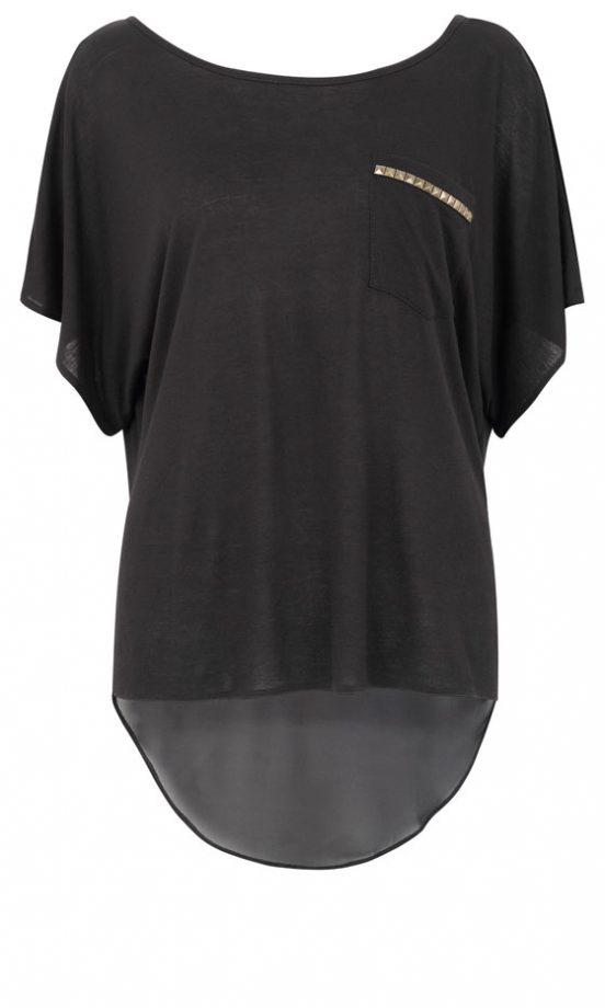 Primark AW12 Zip Detail Dip-Hem Top
