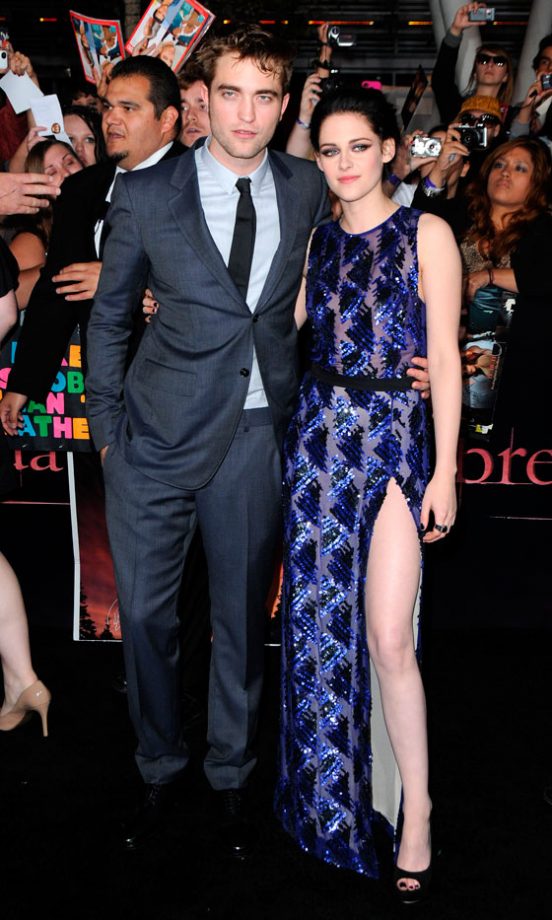 Robert Pattinson And Kristen Stewart At The Twilight Saga: Breaking Dawn: Part 1 In LA, 2012