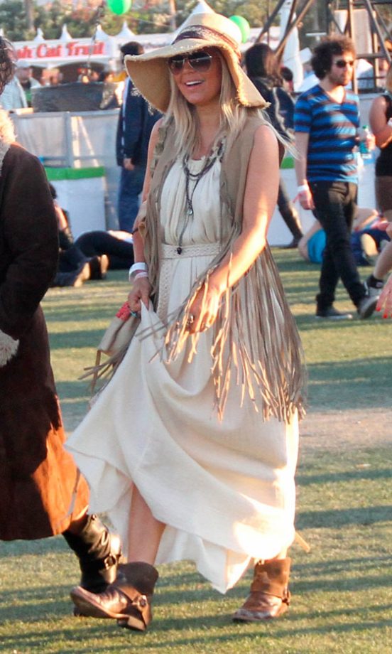 Fergie From The Black Eyed Peas At Coachella Festival, 2012