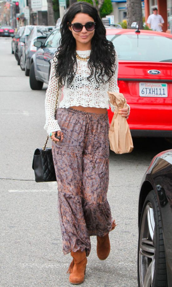 Vanessa Hudgens' Trademark Boho Look Is Festival Perfect, 2012