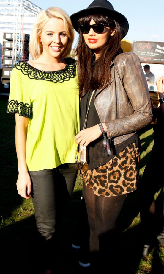 Lydia Bright And Jameela Jamil At Nando's GigNics, 2012