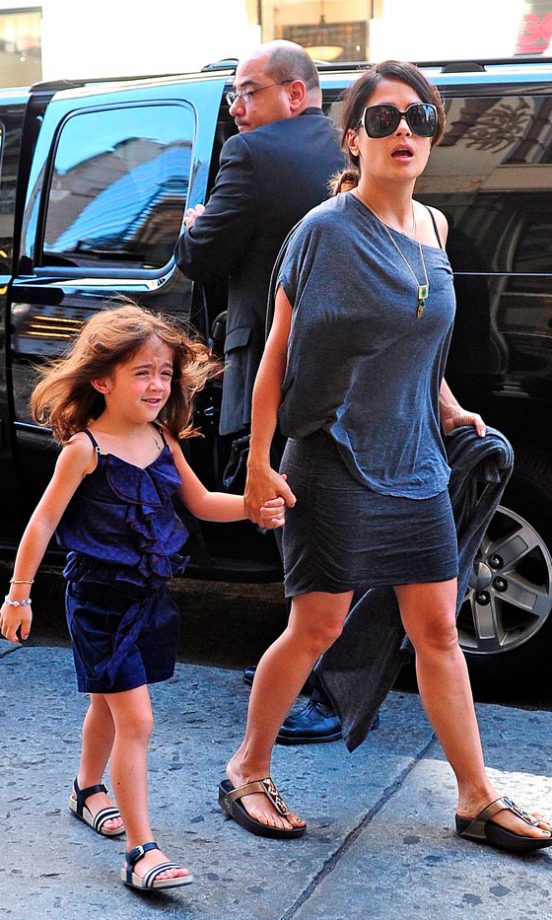 Salma Hayek Out In New York, 2012
