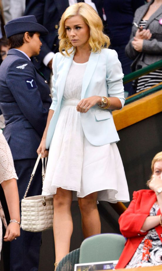 Katherine Jenkins At Wimbledon Tennis Championships, 2012