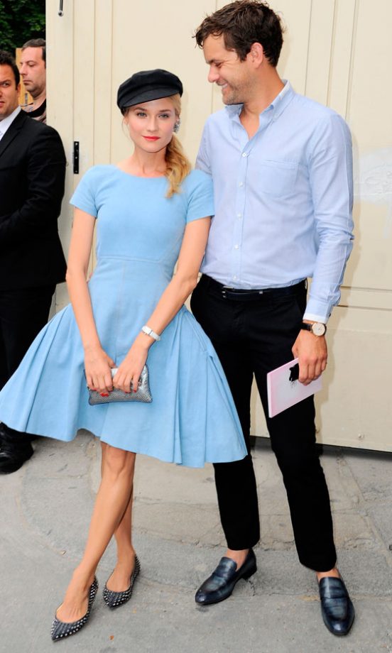 Diane Kruger And Joshua Jackson At The Chanel SS13 Show At Haute Couture Week In Paris, 2012