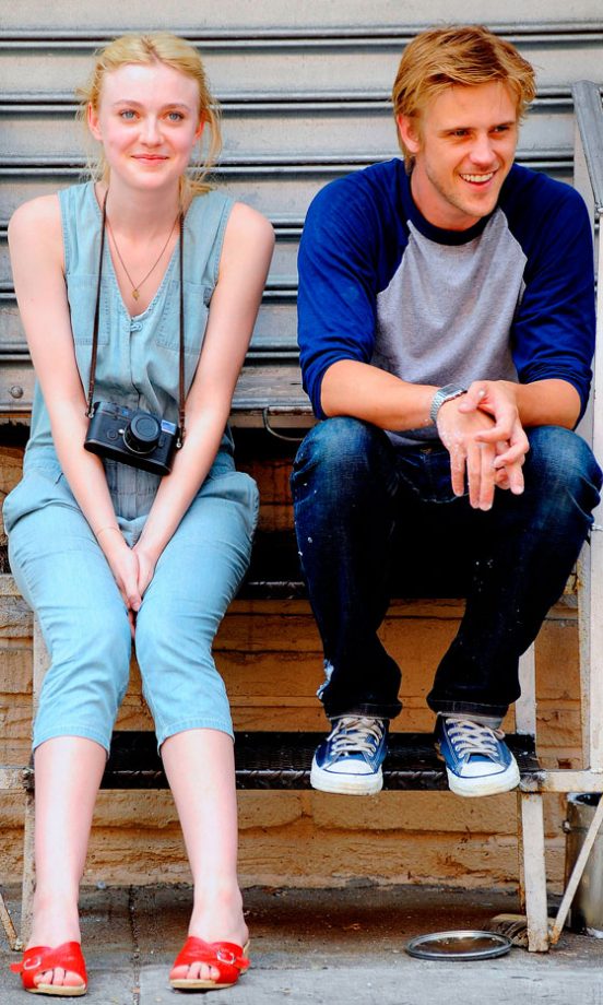 Dakota Fanning And Boyd Holbrook Filming Very Good Girls In New York, 2012