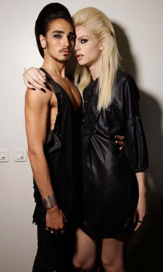 Models Backstage At The Jean Paul Gaultier Show At Paris Couture Fashion Week, 2012
