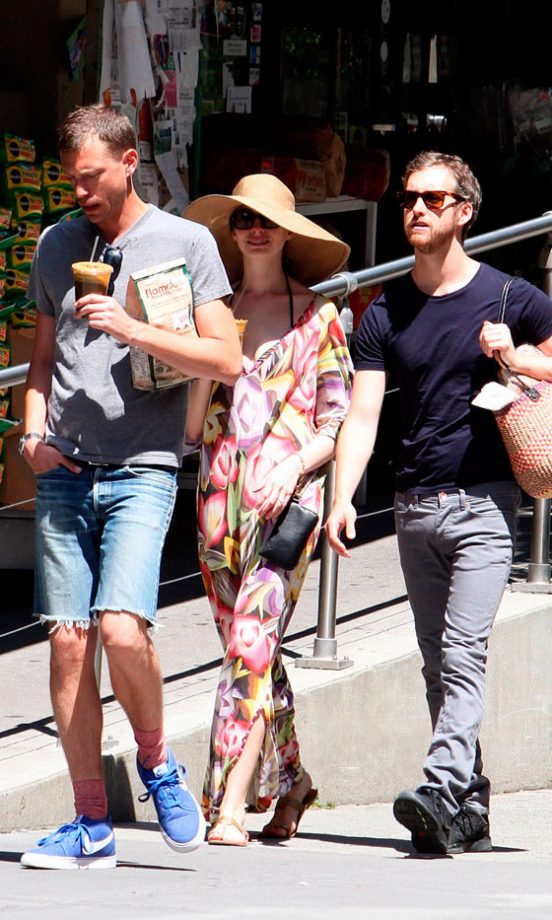 Anne Hathaway And Adam Shulman Out In New York, 2012