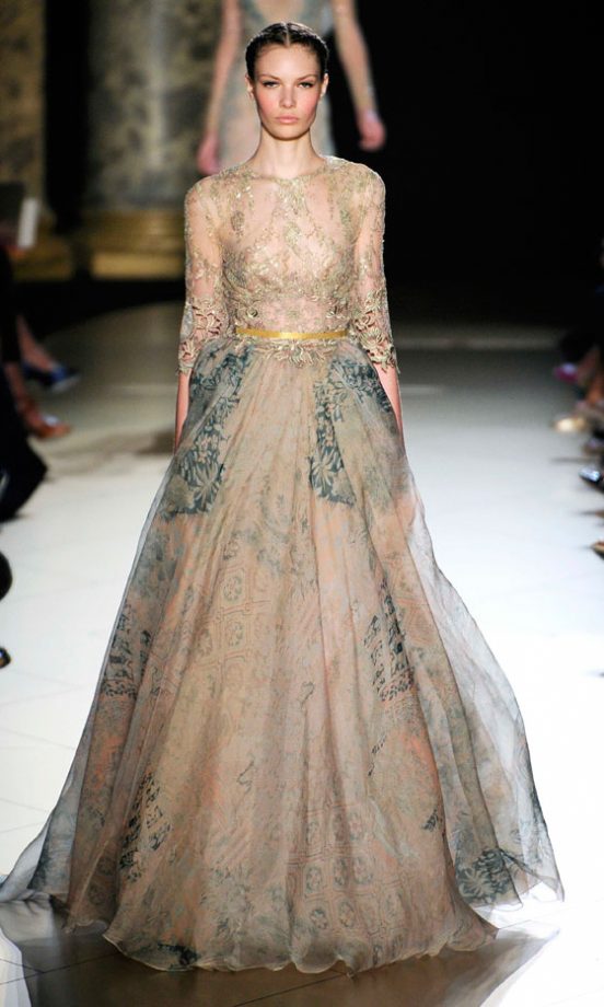 Elie Saab Show At Paris Haute Couture Fashion Week, 2012