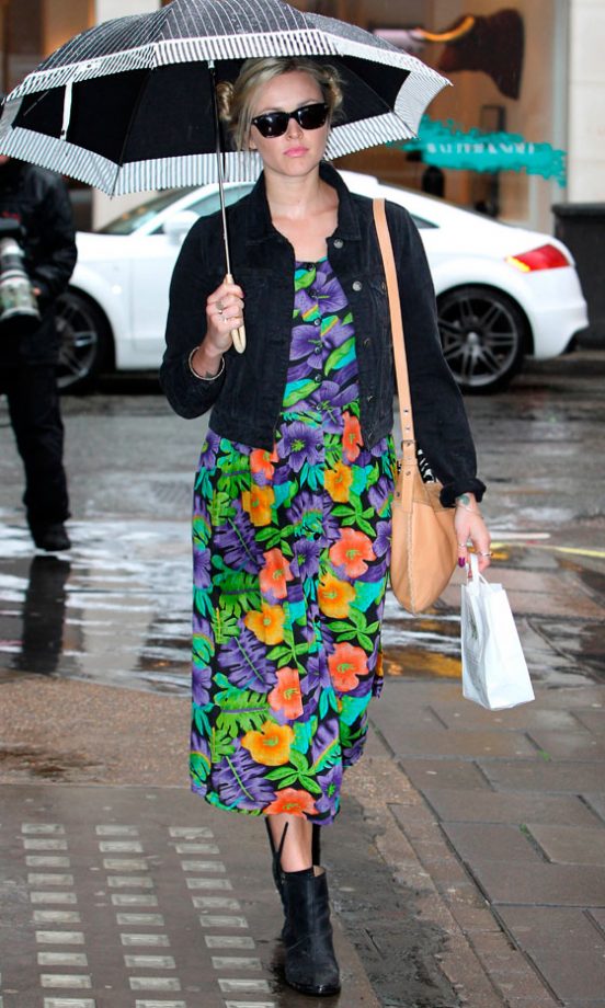Fearne Cotton Made The Floral Trend Work Whatever The Weather, 2012