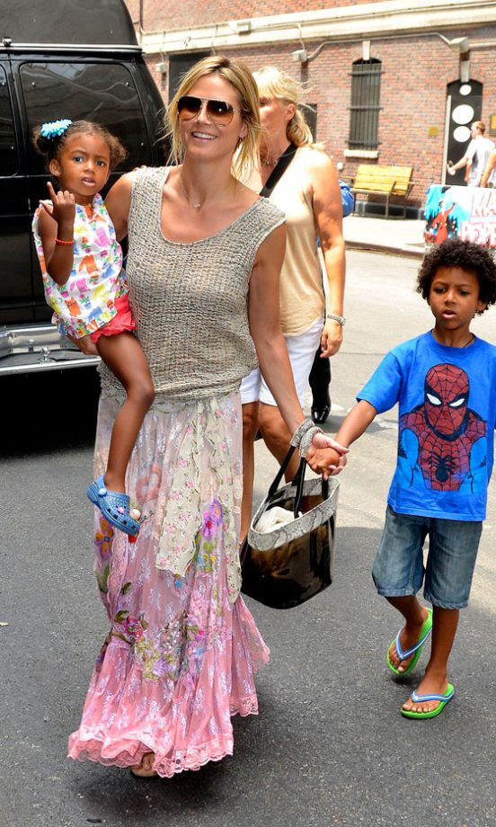 Heidi Klum Out In New York, 2012