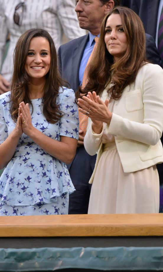 Kate And Pippa Middleton At Wimbledon, 2012