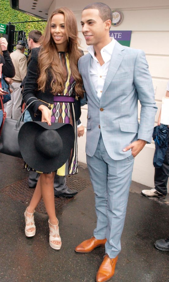 Rochelle Wiseman And Marvin Humes At Wimbledon, 2012
