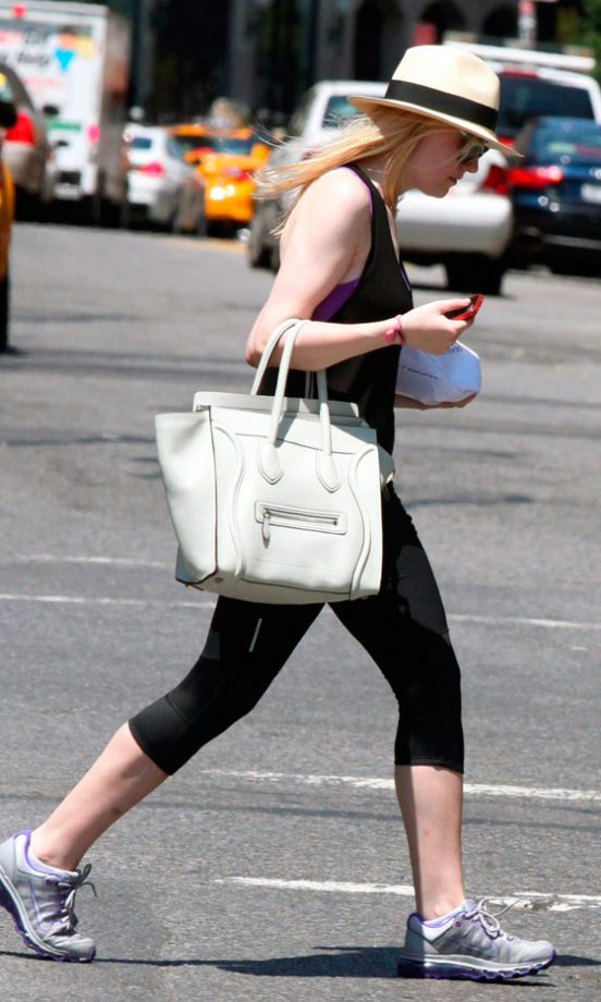 Dakota Fanning Out In New York, 2012