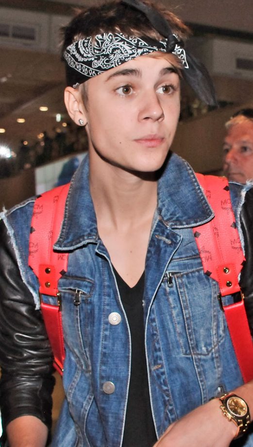 Justin Bieber At Narita Airport In Tokyo, 2012